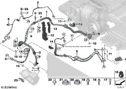 Chladicí potrubí diagram for BMW X1 U11 30eX
