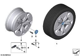 BMW โมดูลไฟ ล้อ ซี่ล้อแบบแฉก 864 - 17