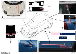 Verze 20 Years USA diagram for BMW MINI F55 LCI One