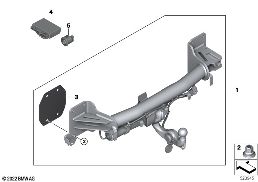 TRAILER COUPLING, ELECTRIC SWIVELING