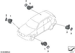 PARKING MANOEUVRE ASSISTANT (PMA) diagram for BMW X5 G05 LCI M60iX
