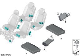 Sterownik modułu foteli diagram for BMW 7 Series G70 740iX