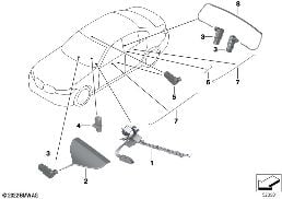 FIBER-OPTIC CONDUCTOR, VEHICLE INTERIOR diagram for BMW 3 Series G20 Sedan LCI 320d