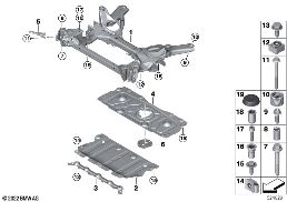 Voorasdrager diagram for BMW 3 Series G28 Sedan LCI 320Li