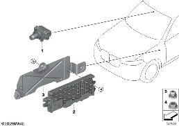CAMERA BMW PERSONAL COPILOT MID / HIGH diagram for BMW X5 G05 LCI M60iX