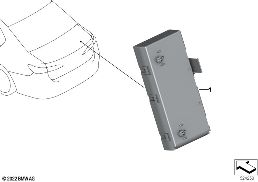 Sterownik modułu funkc. tylnej klapy diagram for BMW 7 Series G70 740iX