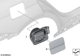 FILL-IN FLAP diagram for BMW X7 G07 LCI 40iX
