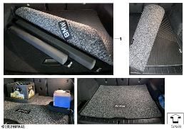 CARGO AREA REVERSIBLE MAT diagram for BMW X1 U11 18i