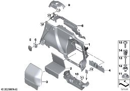 LUGGAGE COMPART.TRIM PANEL PHEV RIGHT diagram for BMW 3 Series G21 Touring LCI 330eX