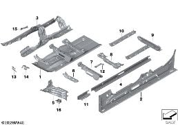 FLOORPAN ASSEMBLY diagram for BMW 3 Series G21 Touring 330d