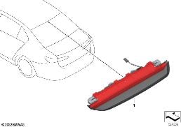 Trzecie światło stop diagram for BMW 7 Series G70 M760eX