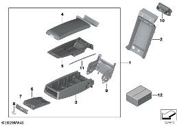 REAR SEAT CENTER ARMREST