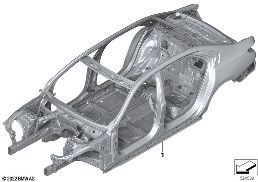 Szkielet karoserii diagram for BMW 7 Series G70 740dX
