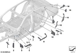 Przegrody profili zamkniętych diagram for BMW 7 Series G70 740dX