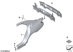 Ściana boczna/Okładzina tylna diagram for BMW 7 Series G70 740dX