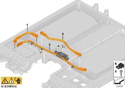 HIGH-VOLTAGE BATTERY MODULE CONNECTOR diagram for BMW X1 U11 30eX