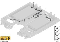HIGH-VOLTAGE BATTERY WIRING HARNESS diagram for BMW X1 U11 30eX