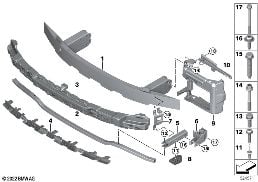 CARRIER, FRONT diagram for BMW 3 Series G21 Touring LCI 320d
