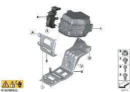 HIGH-VOLTAGE BATTERY, CCU diagram for BMW X1 U11 30eX