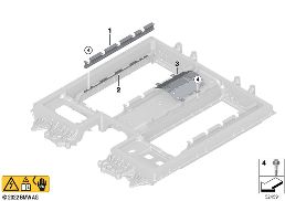 HIGH-VOLTAGE BATTERY TRIM STRIPS diagram for BMW X1 U11 30eX