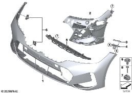 M TRIM, FRONT diagram for BMW 3 Series G21 Touring LCI 320d
