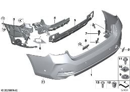 TRIM COVER, REAR diagram for BMW 3 Series G21 Touring LCI 320d