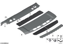 Plage arrière diagram for BMW Rolls-Royce Phantom RR11 Phantom