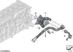Gestão do calor da refrigeração do motor diagram for BMW 3 Series G20 Berlina LCI M340i