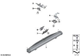 PARTITION NET / SIGHT GUARD, CARGO AREA diagram for BMW 3 Series G21 Touring LCI 320d