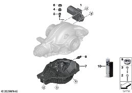 REAR DIFFERENTIAL SERVO-MOTOR / OIL PAN