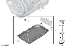 GA8HP51X ELECTRIC OIL PUMP diagram for BMW X3 G01 30iX