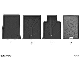 FITTED LUGGAGE COMPARTMENT MAT diagram for BMW 7 Series G12 740LdX