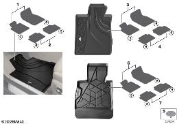 FLOOR MATS, ALL-WEATHER diagram for BMW 7 Series G12 740LdX