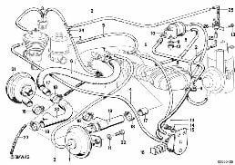 EMISSION CONTROL diagram for BMW 3 Series E21 320i