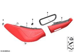 REAR LIGHT diagram for BMW 4 Series G26 Gran Coupé 430i