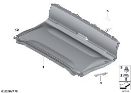 Compartiment capote diagram for BMW 4 Series G23 Cabriolet LCI M440iX