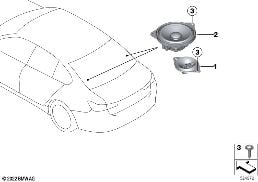 SINGLE PARTS F REAR HELF LOUDSPEAKER diagram for BMW 3 Series G20 Sedan LCI 320i 1.6