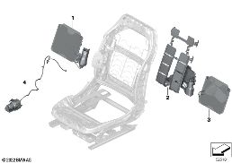 SEAT, FRONT, COMFORT FUNCTIONS diagram for BMW 7 Series G70 735i