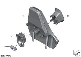 FRONT SEAT HEADREST, M-SPORTS SEAT diagram for BMW 1 Series F70 120