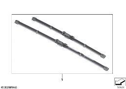 Set wisserbladen diagram for BMW X1 U11 18i