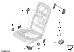 SEAT, REAR, ELECTRICAL AND MOTORS diagram for BMW 7 Series G70 735i