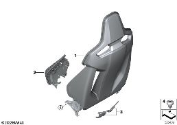 SEAT, FRONT, BACKREST FRAME