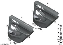 车门饰件 后部 diagram for BMW X5 G05 40iX