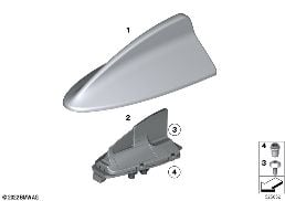 SINGLE PARTS ANTENNA diagram for BMW 3 Series G20 Sedan 320dX