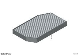 INTERIOR FILTER diagram for BMW 5 Series G68 Sedan i5 eDrive40L
