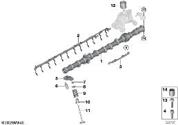 Comando p/ válv. da árvore cames escape diagram for BMW 3 Series G20 Berlina LCI M340i