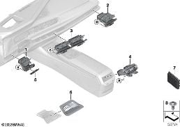 AIR OUTLET diagram for BMW 7 Series G70 750eX