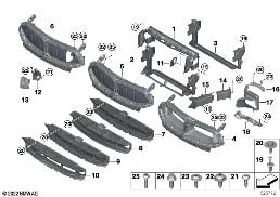 AIR DUCTS diagram for BMW 8 Series G14 Convertible 840dX