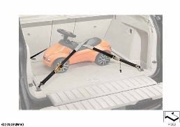 Sangle pour coffre à bagages diagram for BMW 5 Series E39 525td