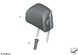 SEAT, FRONT, HEAD RESTRAINT, BASE SEAT diagram for BMW 7 Series G70 735i